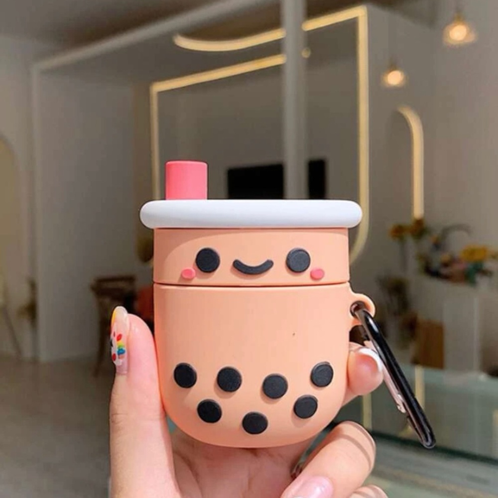 Bubble Tea Design Airpods Case